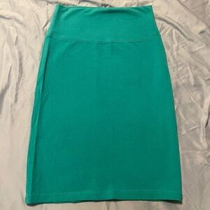 Express | Tiffany Blue Teal Form Fitting Fold Over Pencil Skirt Women’s  Sz XS